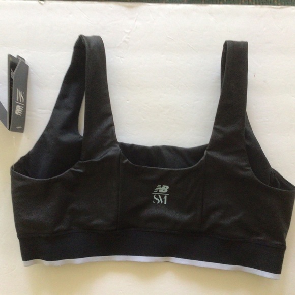 NEW BALANCE SYD COLLECTION BLACK STUDDED SPORTS BRA LARGE NWT - Picture 6 of 16